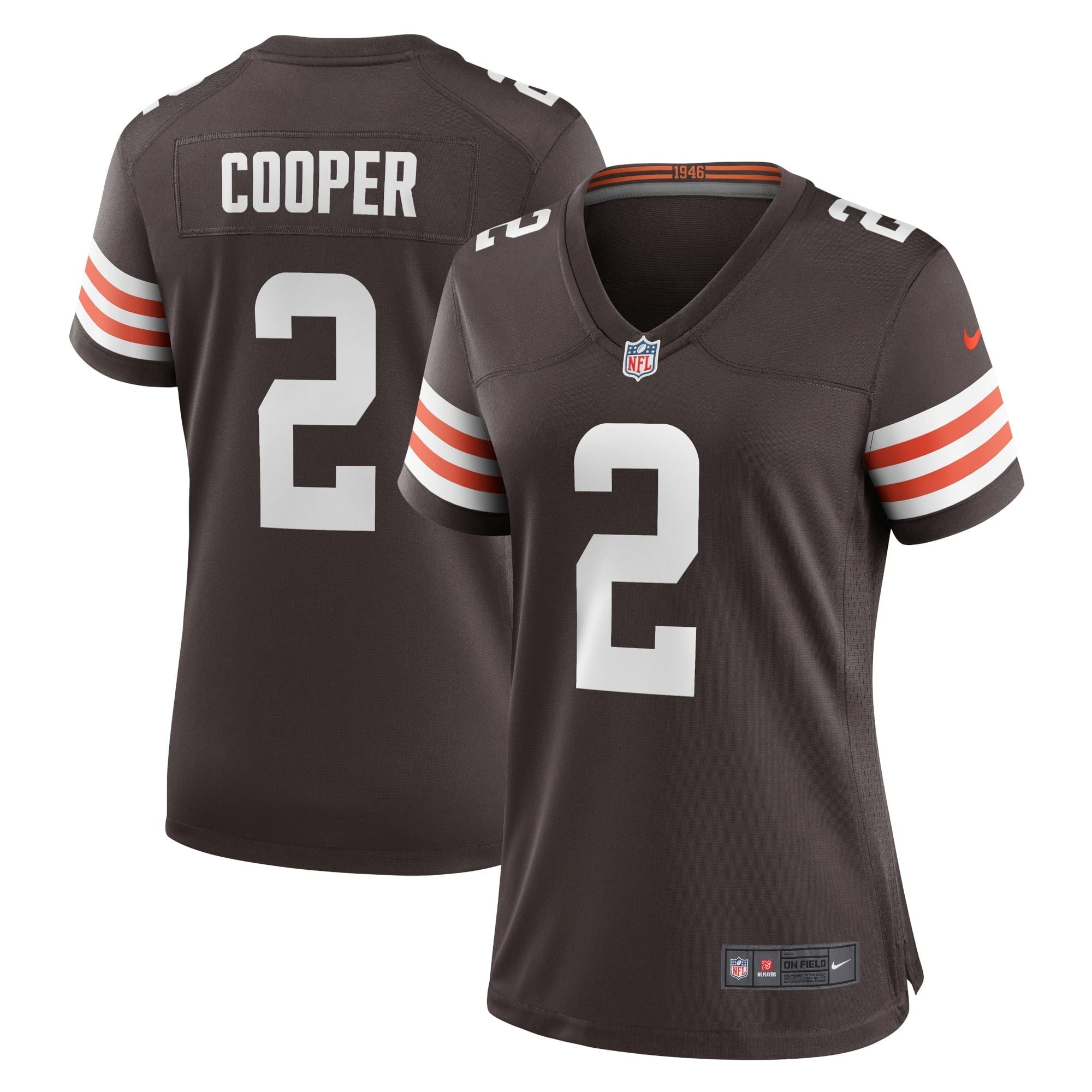 Women s Nike Amari Cooper Brown Cleveland Browns Game Jersey