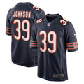 Quindell Johnson Chicago Bears Nike Team Game Jersey    Navy