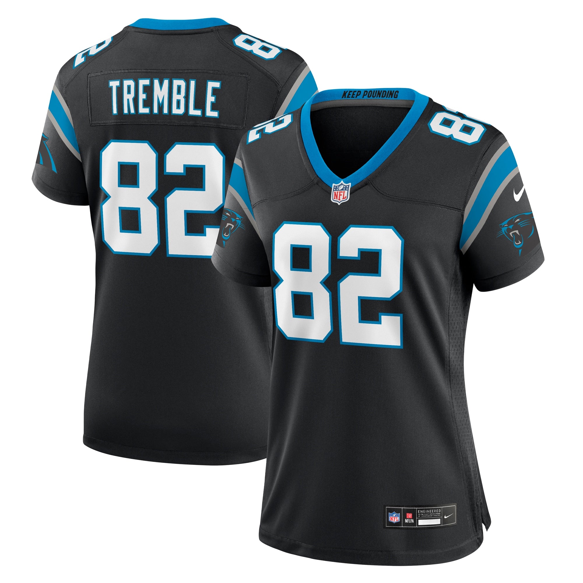 Tommy Tremble Carolina Panthers Nike Women s Team Game Jersey   Black