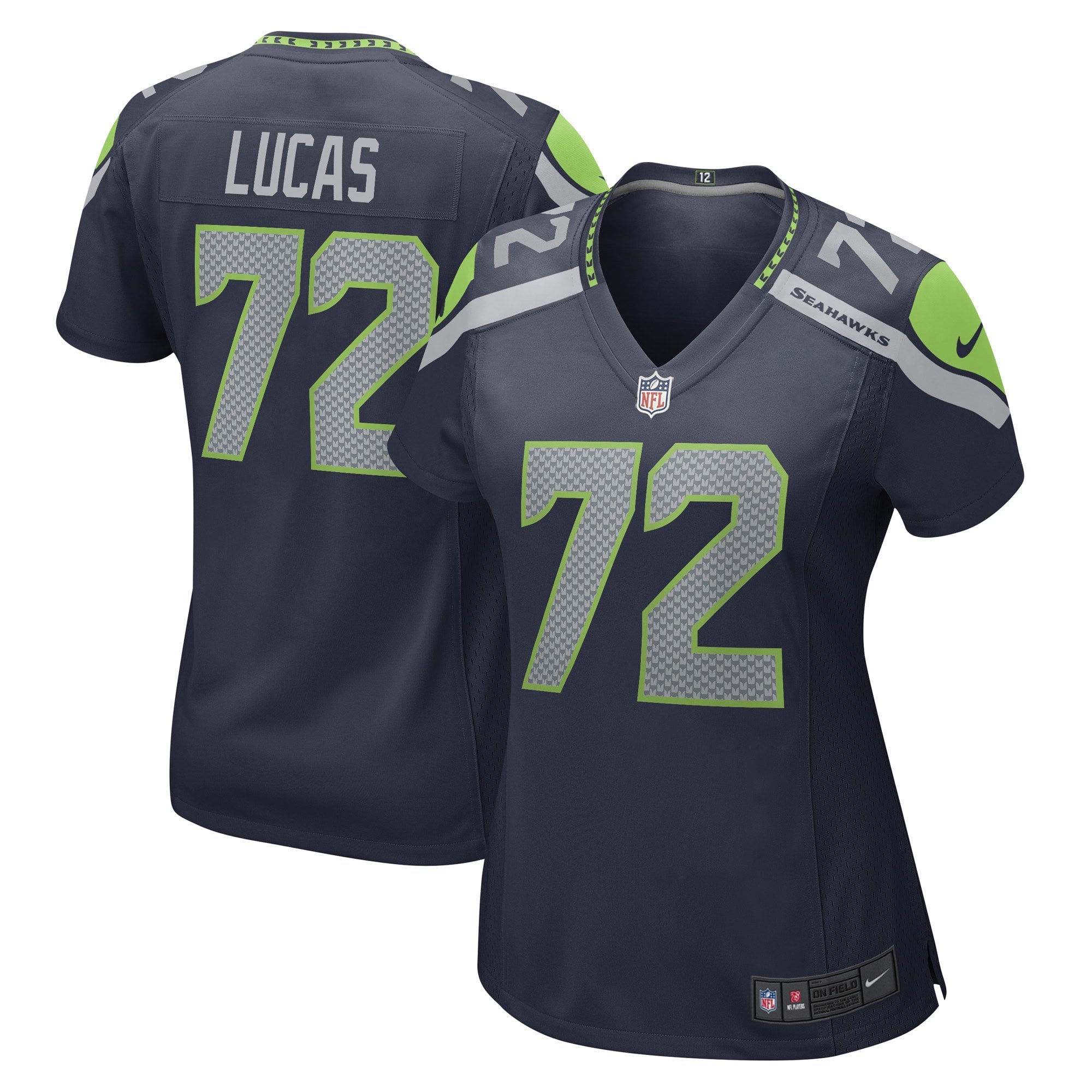 Abraham Lucas Seattle Seahawks Nike Women s Game Player Jersey College Navy