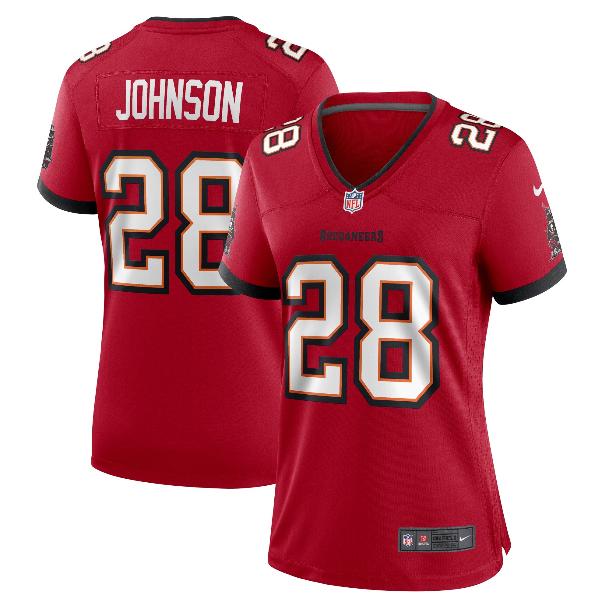 Cephus Johnson Tampa Bay Buccaneers Nike Women s Team Game Jersey    Red