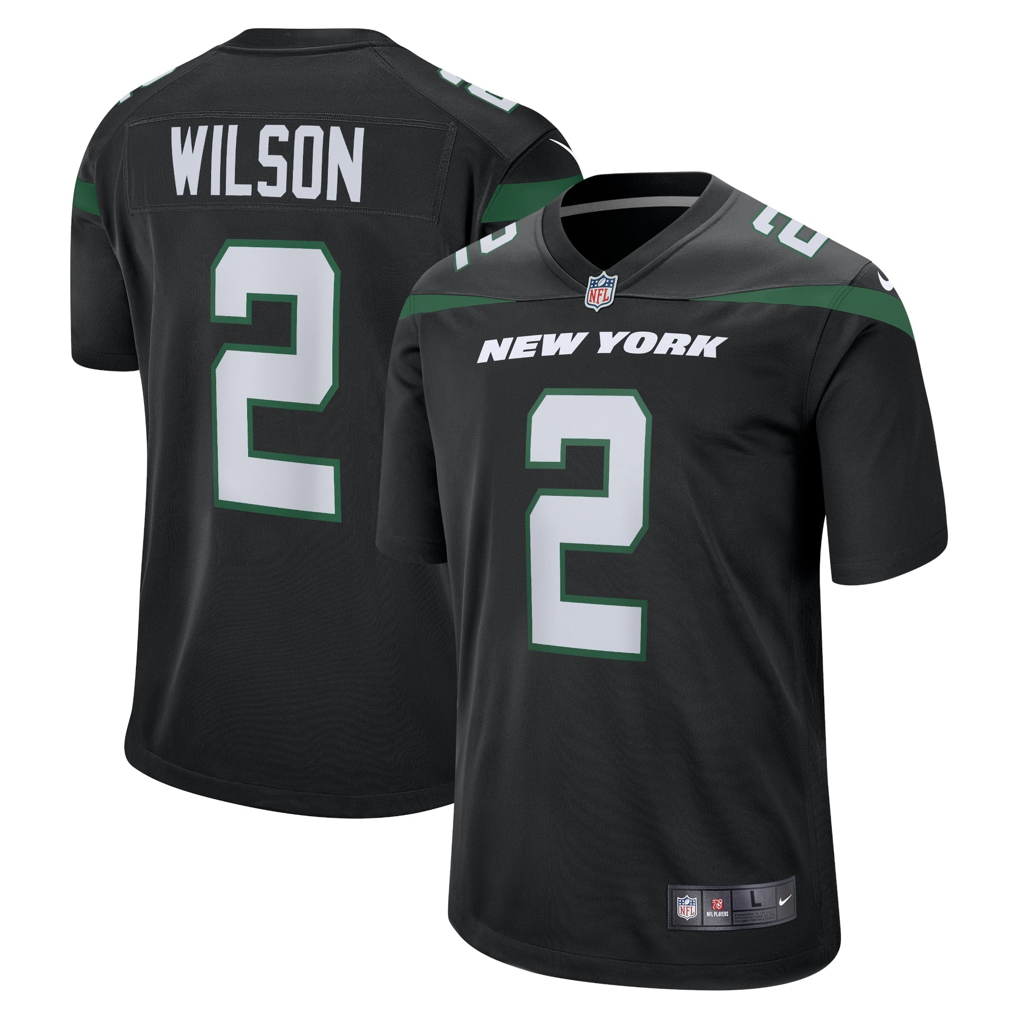 Men s Nike Zach Wilson Black New York Jets Alternate Game Jersey