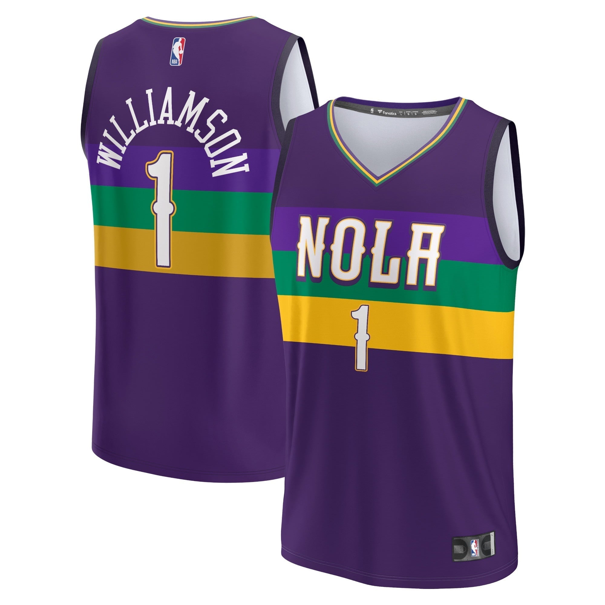 Men's Fanatics Branded Zion Williamson Purple New Orleans Pelicans 2022/23 Fastbreak Jersey - City Edition