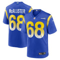 Men s Nike Mike McAllister Royal Los Angeles Rams Home Game Jersey