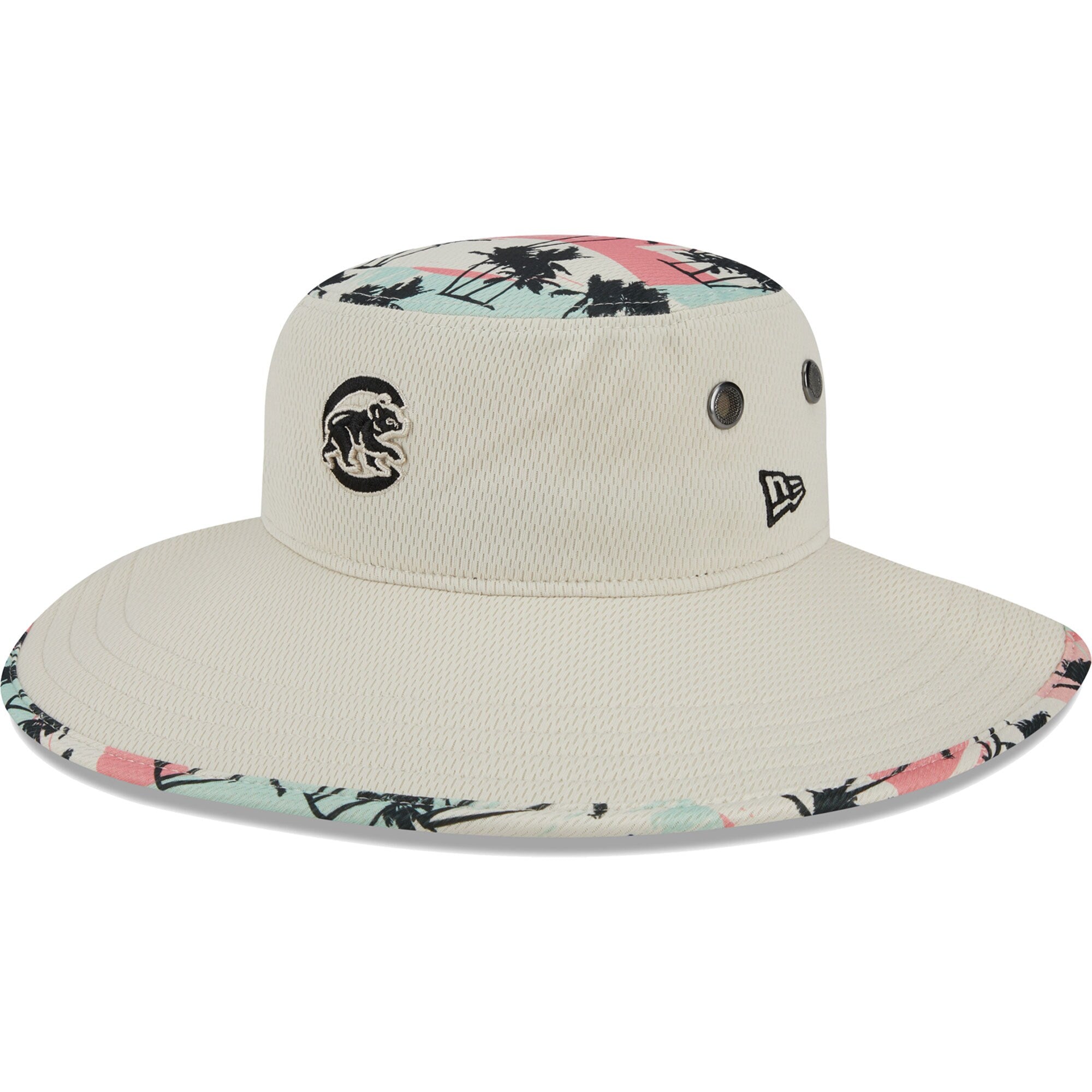 Chicago Cubs New Era Retro Beachin' Bucket Hat - Natural