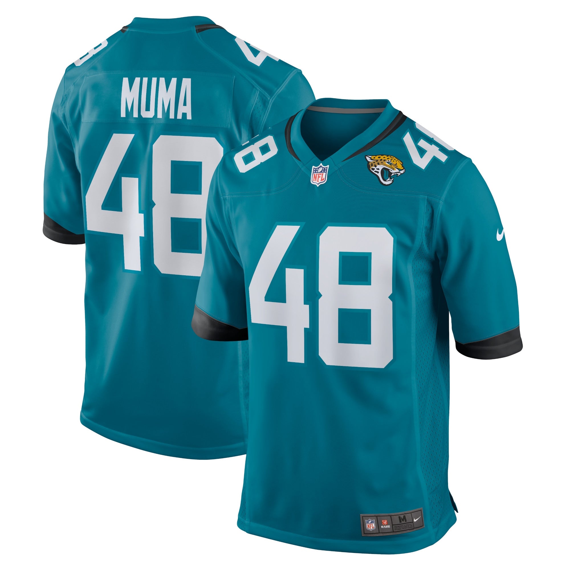 Chad Muma Jacksonville Jaguars Nike Game Jersey   Teal