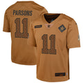 Micah Parsons Dallas Cowboys Nike Youth 2023 Salute To Service Limited Jersey   Brown