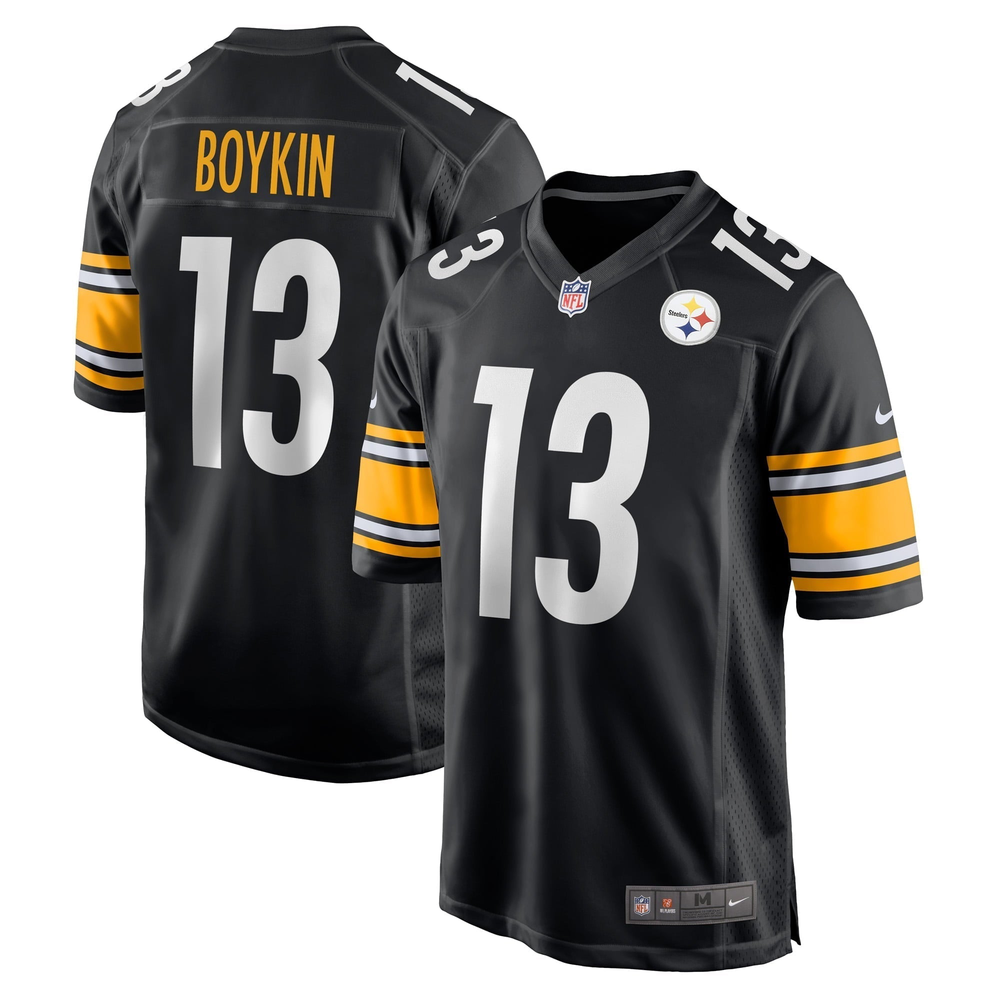Men s Nike Miles Boykin Black Pittsburgh Steelers Game Player Jersey
