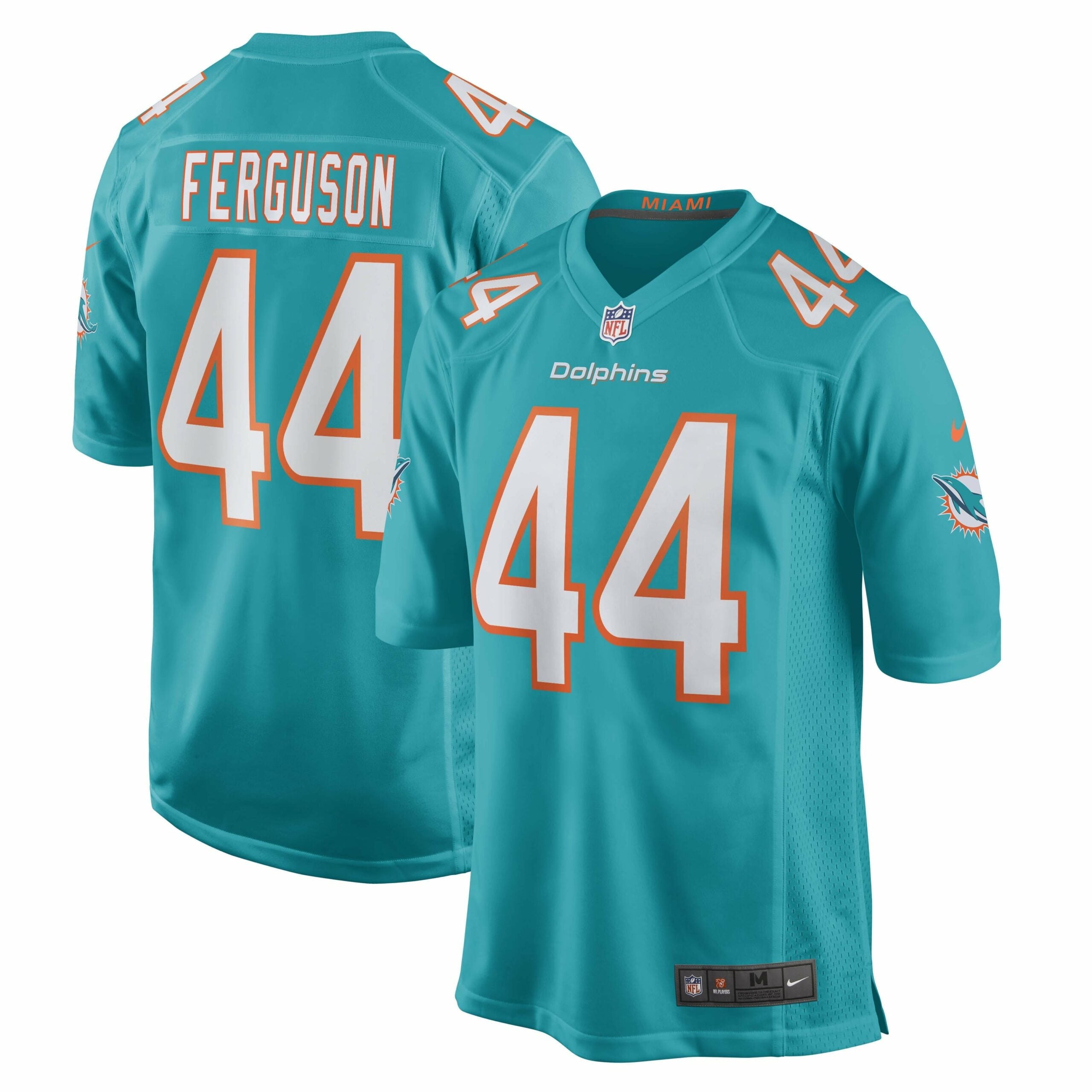 Men s Nike Blake Ferguson Aqua Miami Dolphins Game Player Jersey