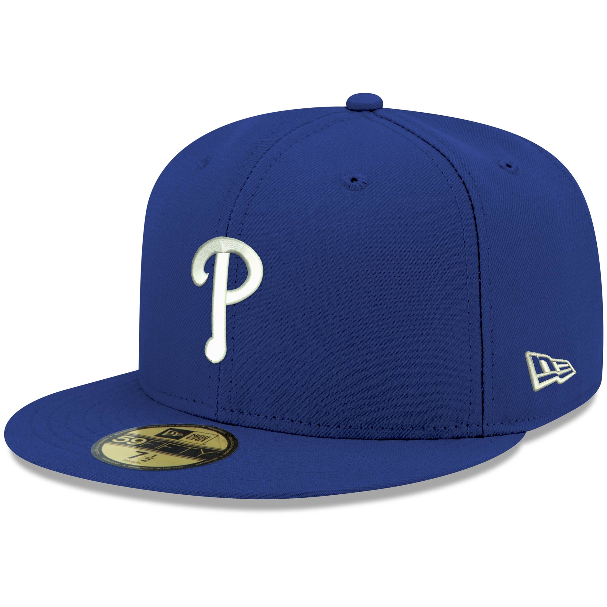 Philadelphia Phillies New Era White Logo 59FIFTY Fitted Hat - Royal