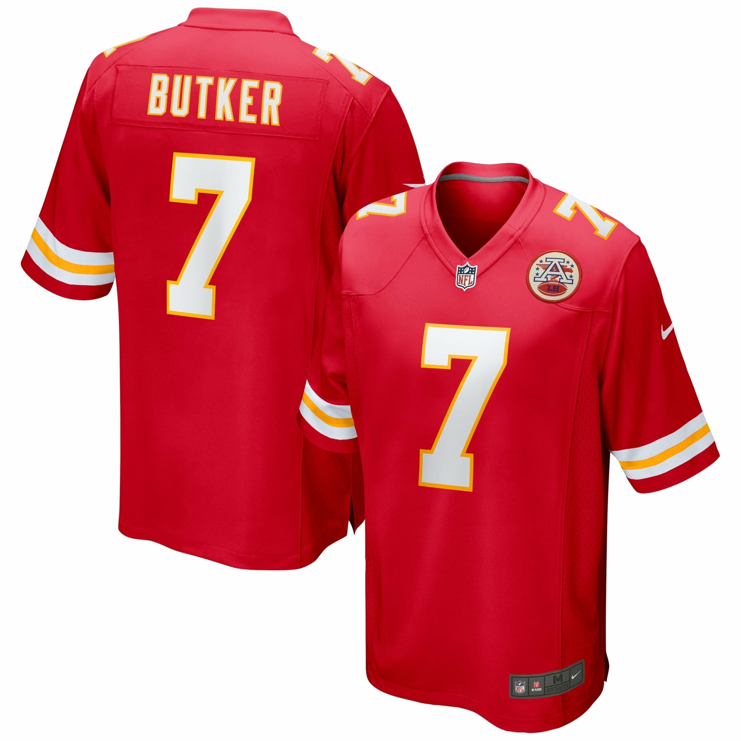 Men s Nike Harrison Butker Red Kansas City Chiefs Game Jersey