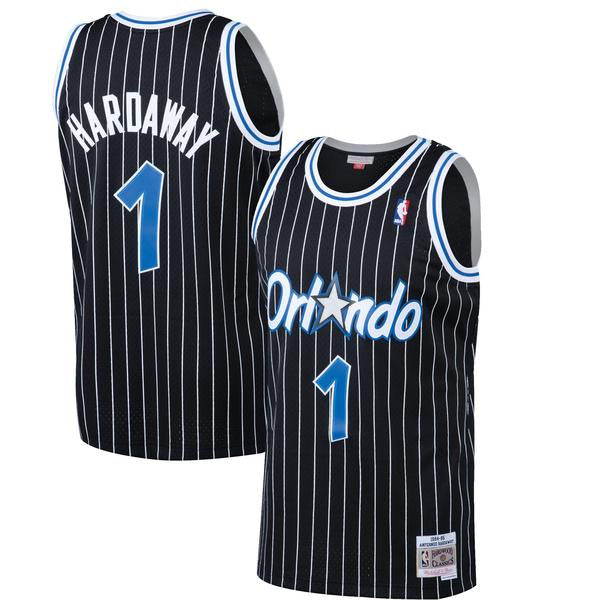 Mens Anfernee Penny Hardaway Orlando Magic Mitchell & Ness Black 1994-95 Hardwood Classics Swingman Jersey