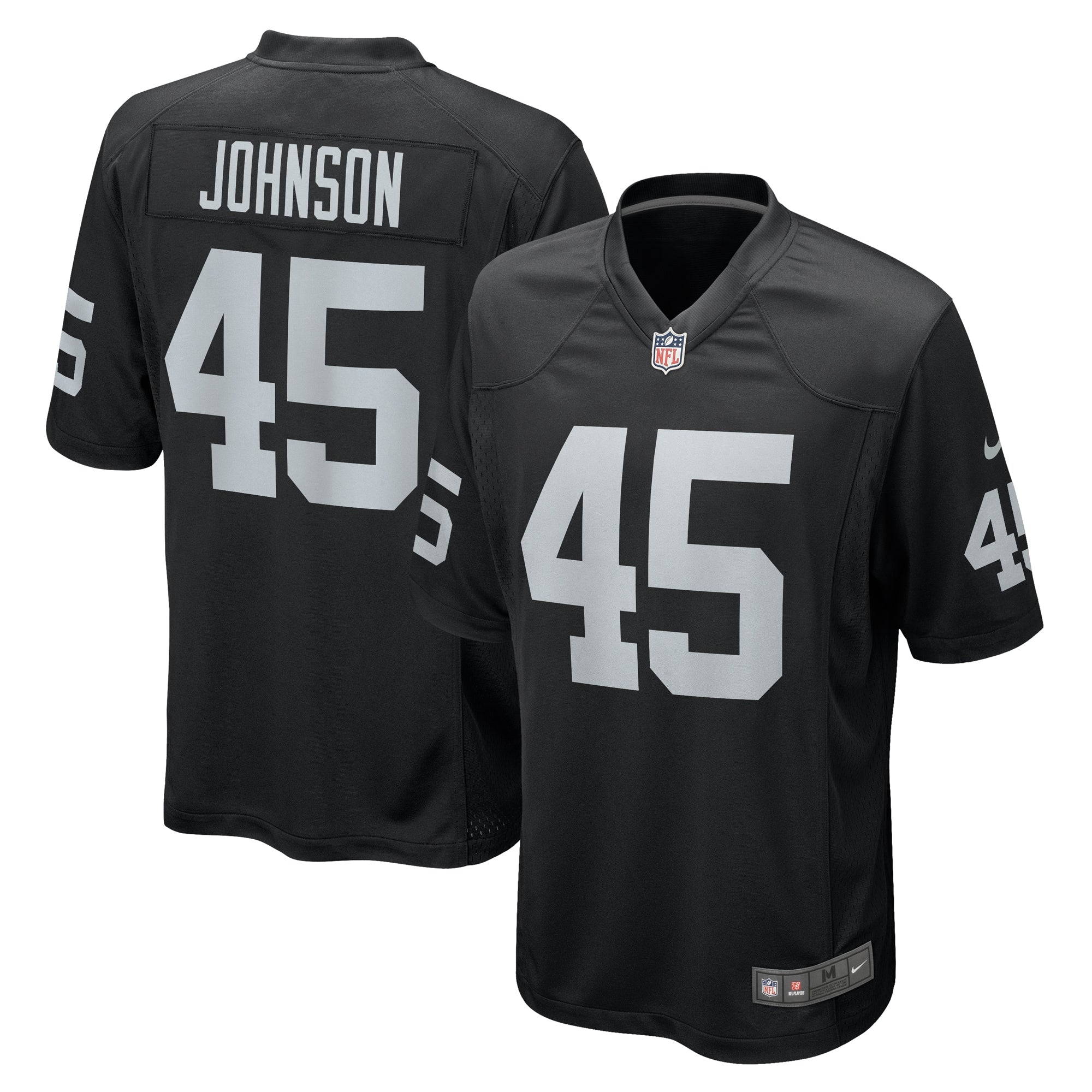 Jaquan Johnson Las Vegas Raiders Nike Game Player Jersey   Black
