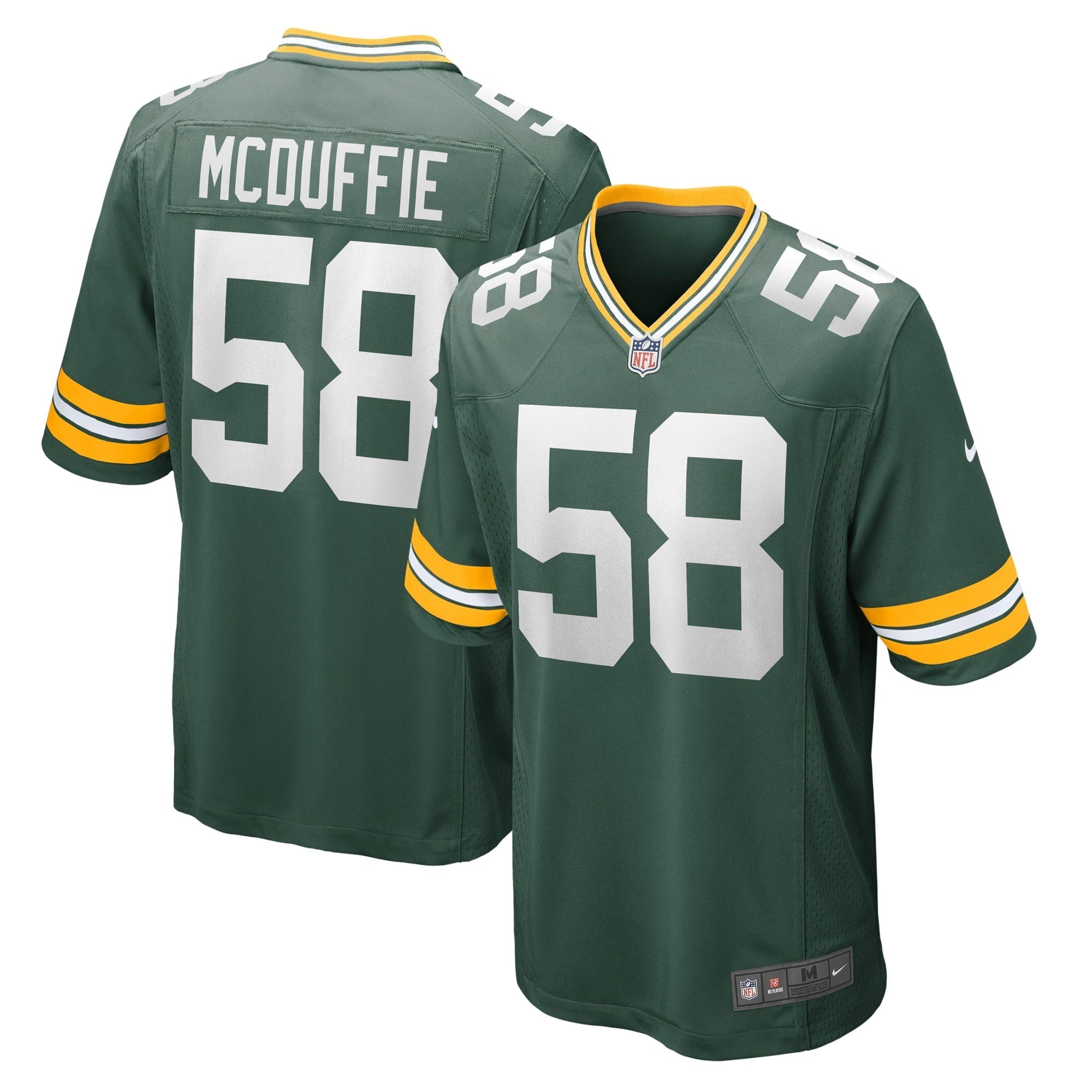 Men s Nike Isaiah McDuffie Green Green Bay Packers Game Jersey