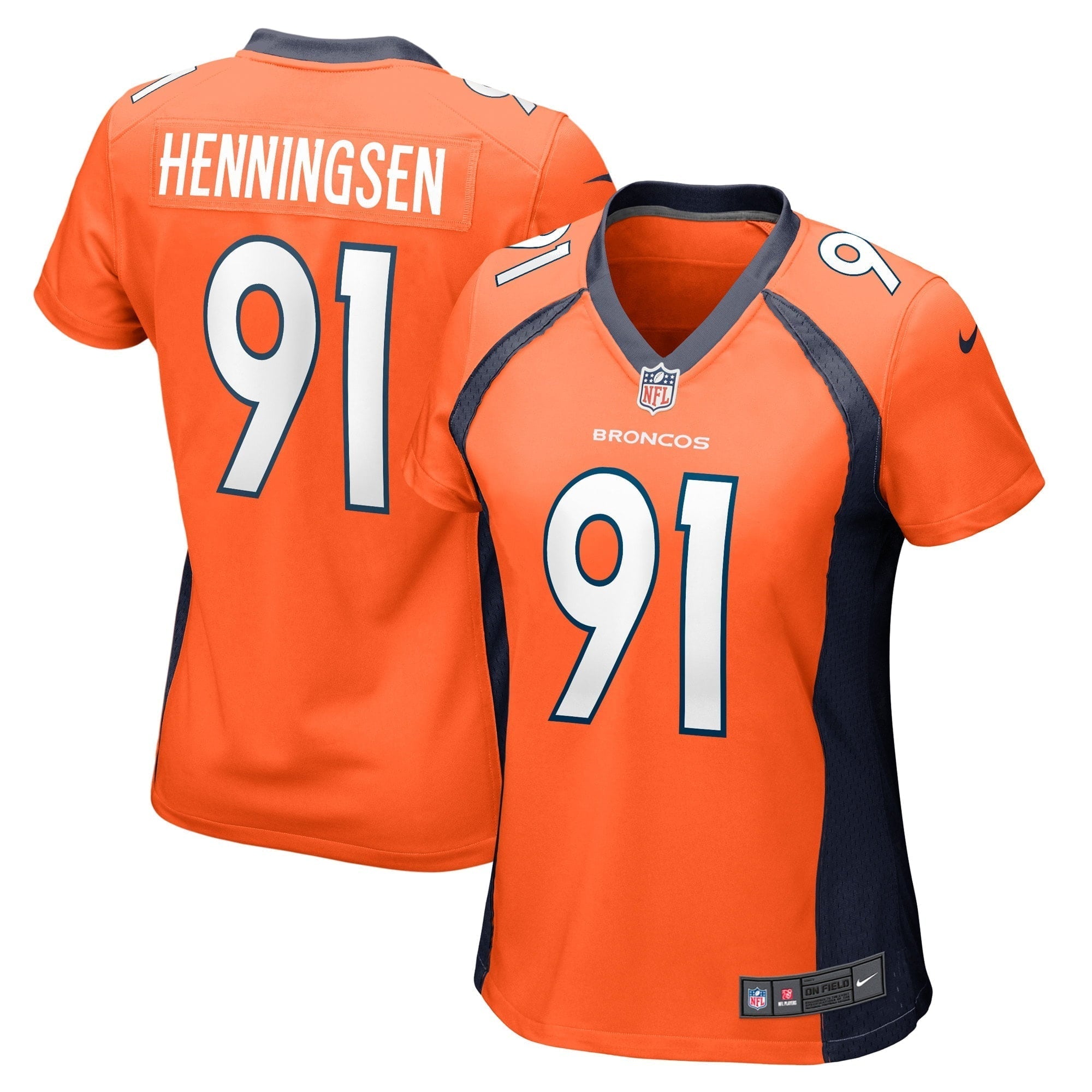 Women s Nike Matt Henningsen Orange Denver Broncos Game Player Jersey