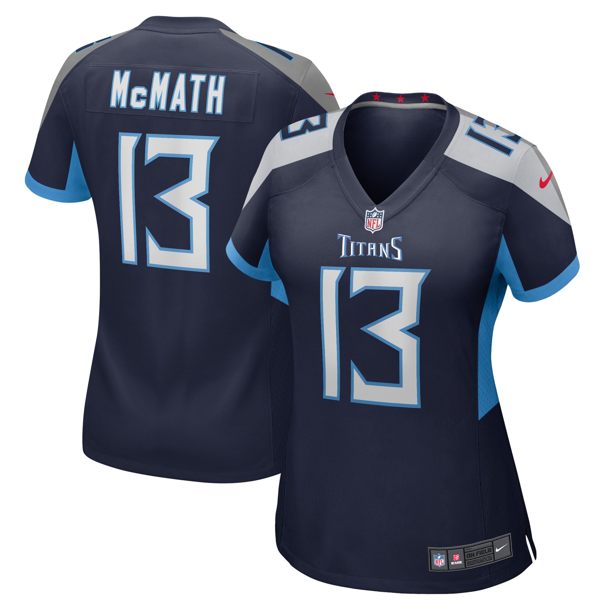 Racey McMath Tennessee Titans Nike Women s Game Player Jersey   Navy