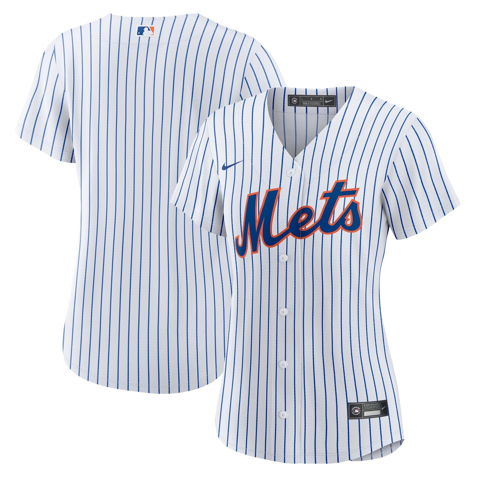 Women's Nike White New York Mets Home Blank Replica Jersey
