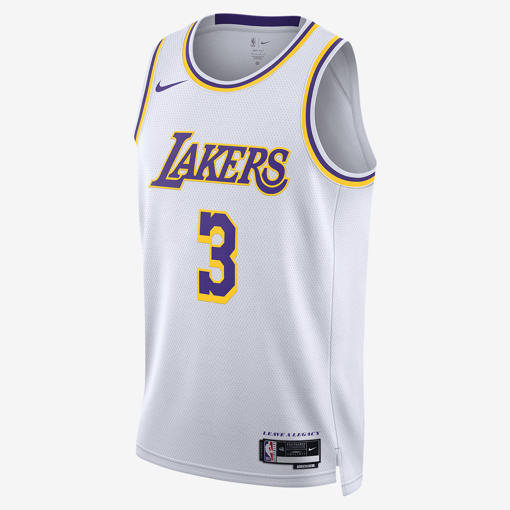 Los Angeles Lakers Association Edition 2022/23 Nike Dri-FIT NBA Swingman Jersey - White