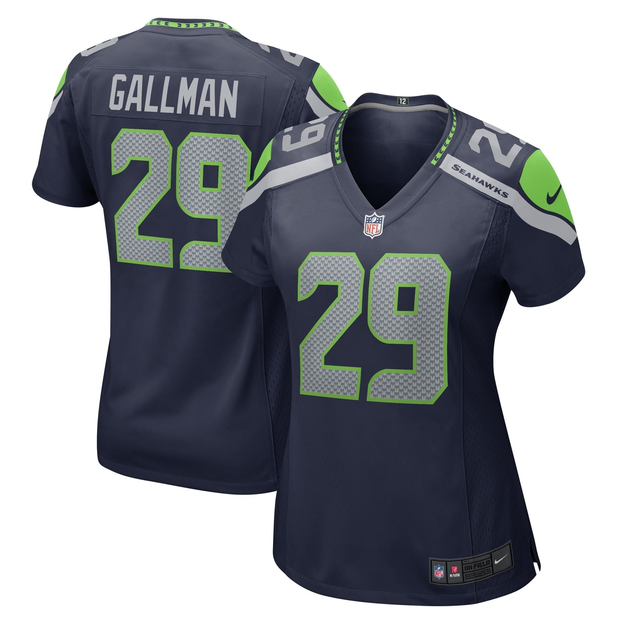 Women s Nike Wayne Gallman College Navy Seattle Seahawks Home Game Player Jersey