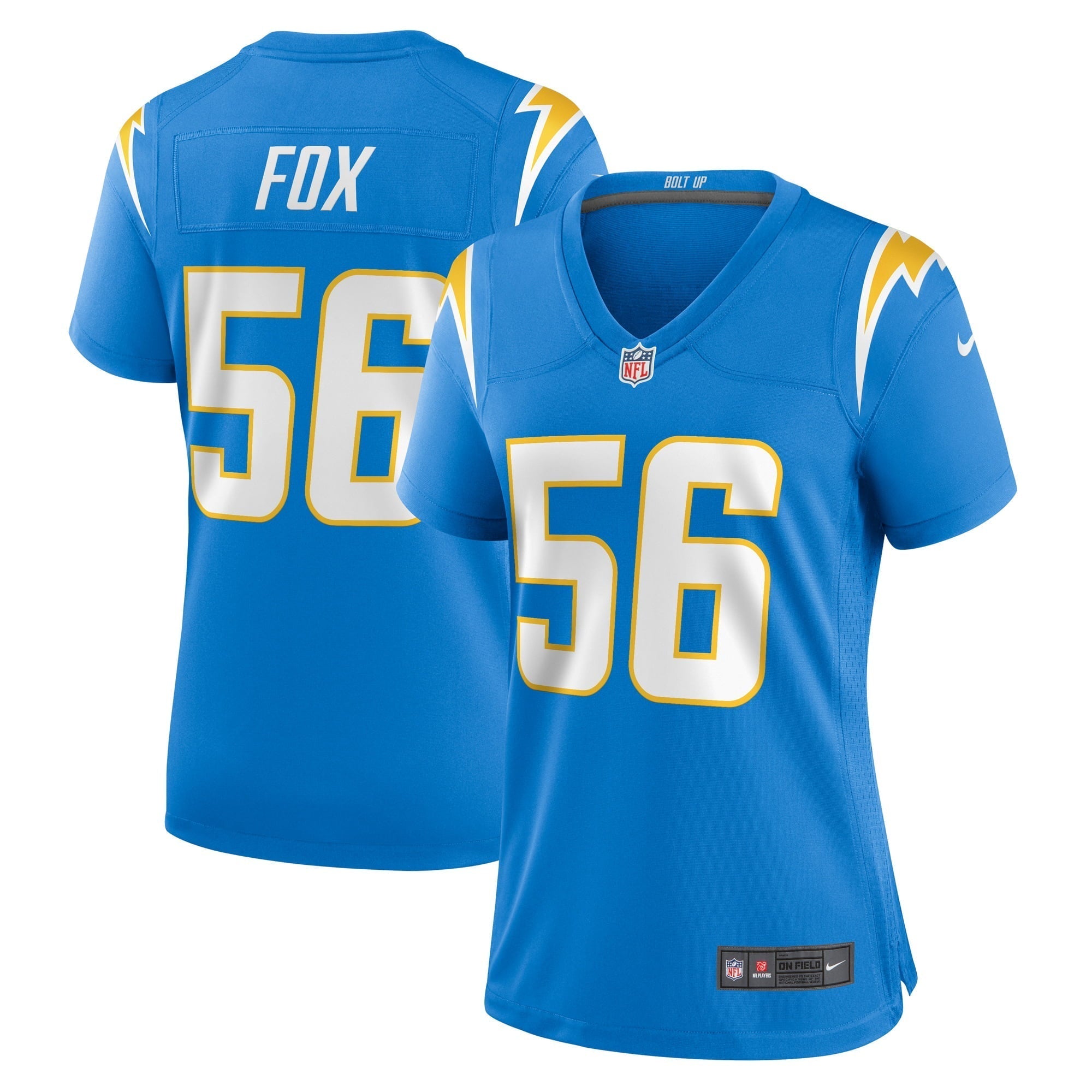 Women s Nike Morgan Fox Powder Blue Los Angeles Chargers Player Game Jersey