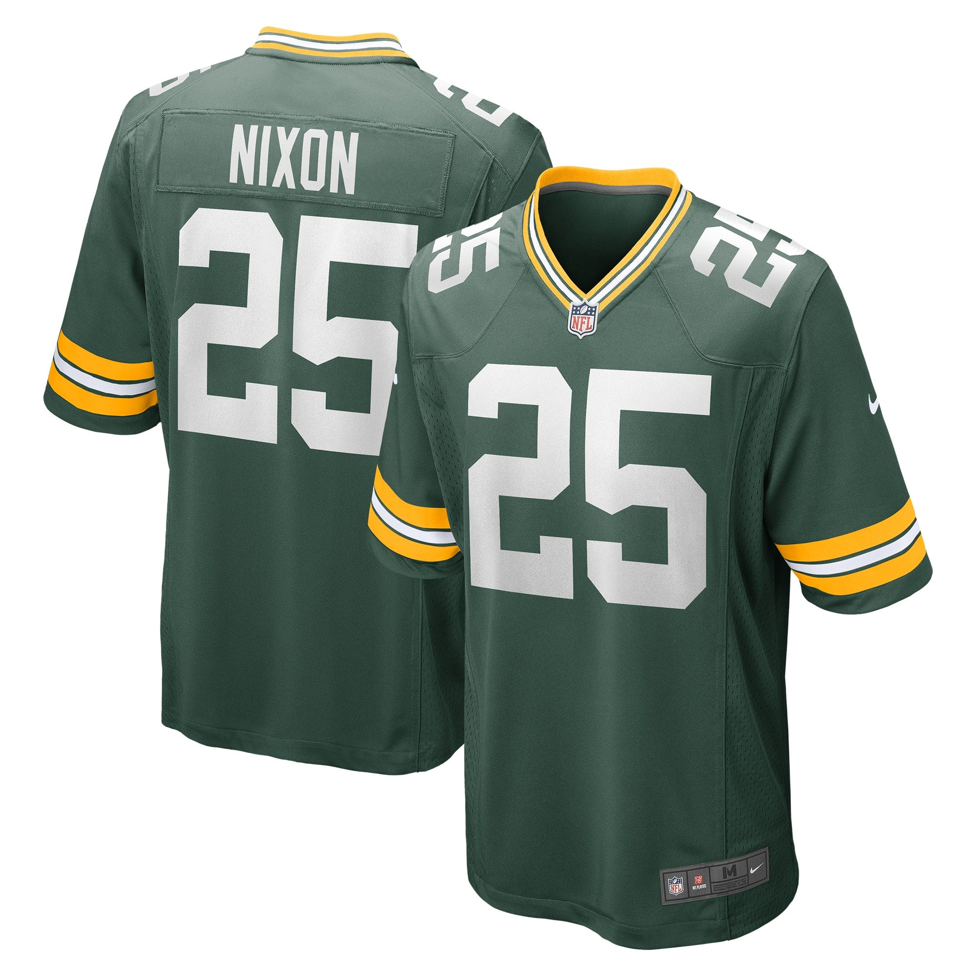 Keisean Nixon Green Bay Packers Nike Game Player Jersey   Green