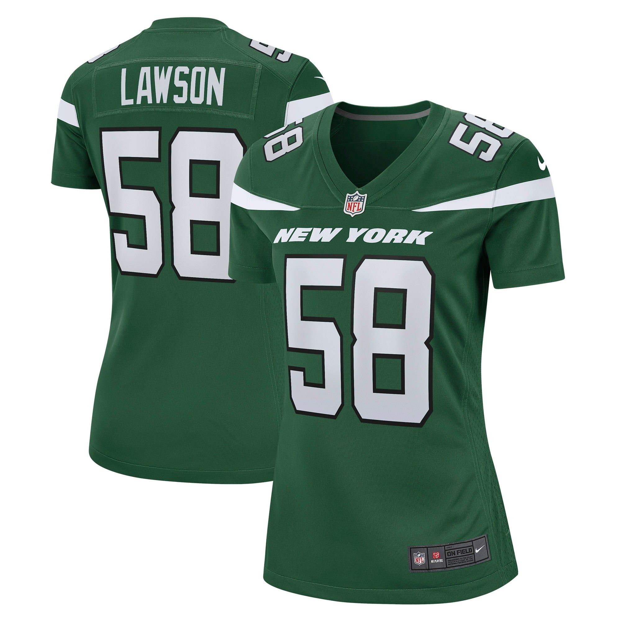Carl Lawson New York Jets Nike Women s Game Jersey   Gotham Green