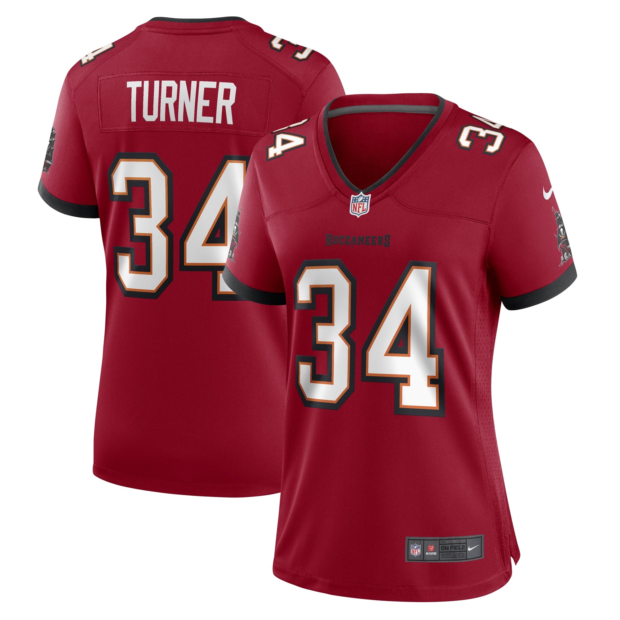 Nolan Turner Tampa Bay Buccaneers Nike Women s Game Player Jersey   Red