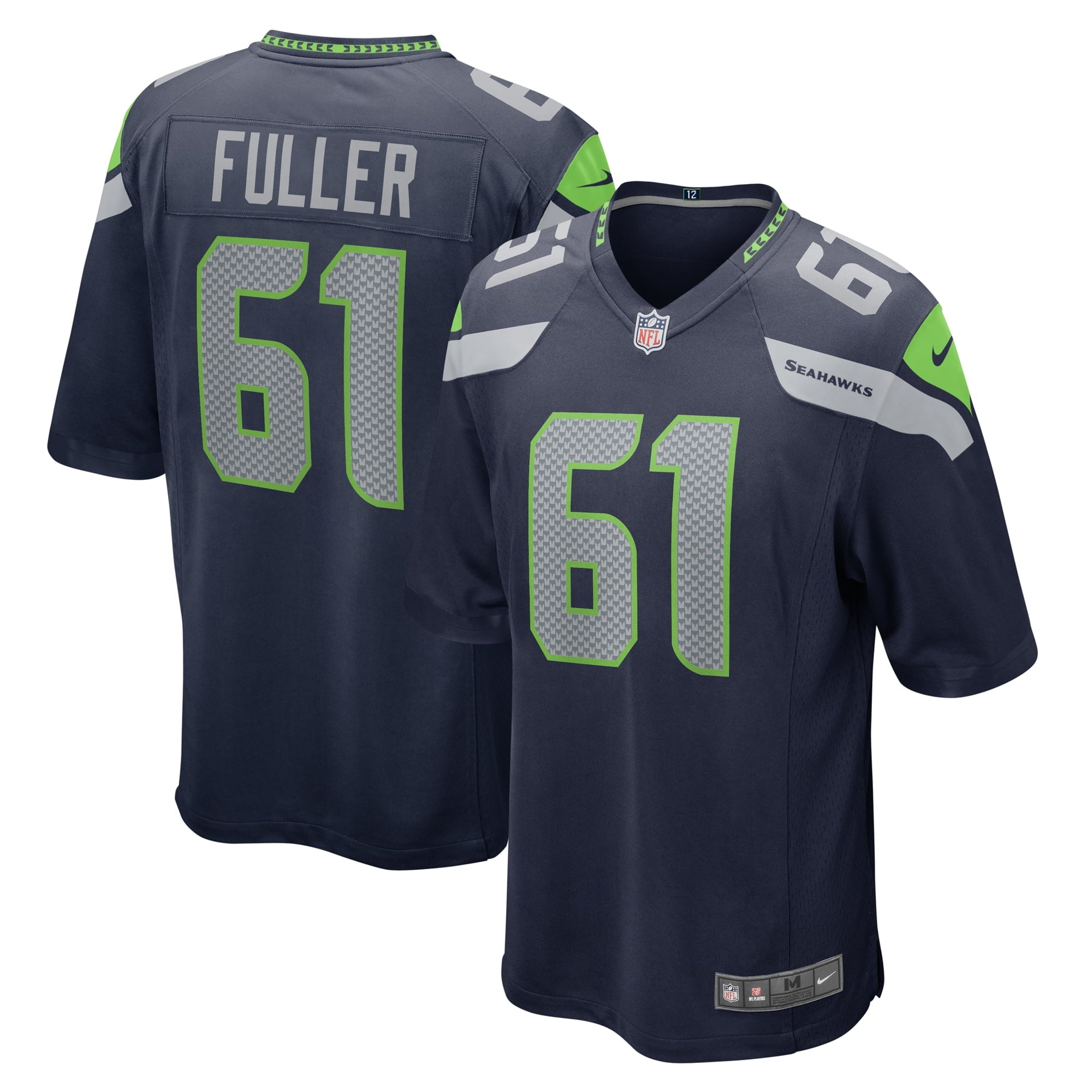 Men s Nike Kyle Fuller College Navy Seattle Seahawks Game Jersey