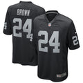 Willie Brown Las Vegas Raiders Nike Game Retired Player Jersey   Black