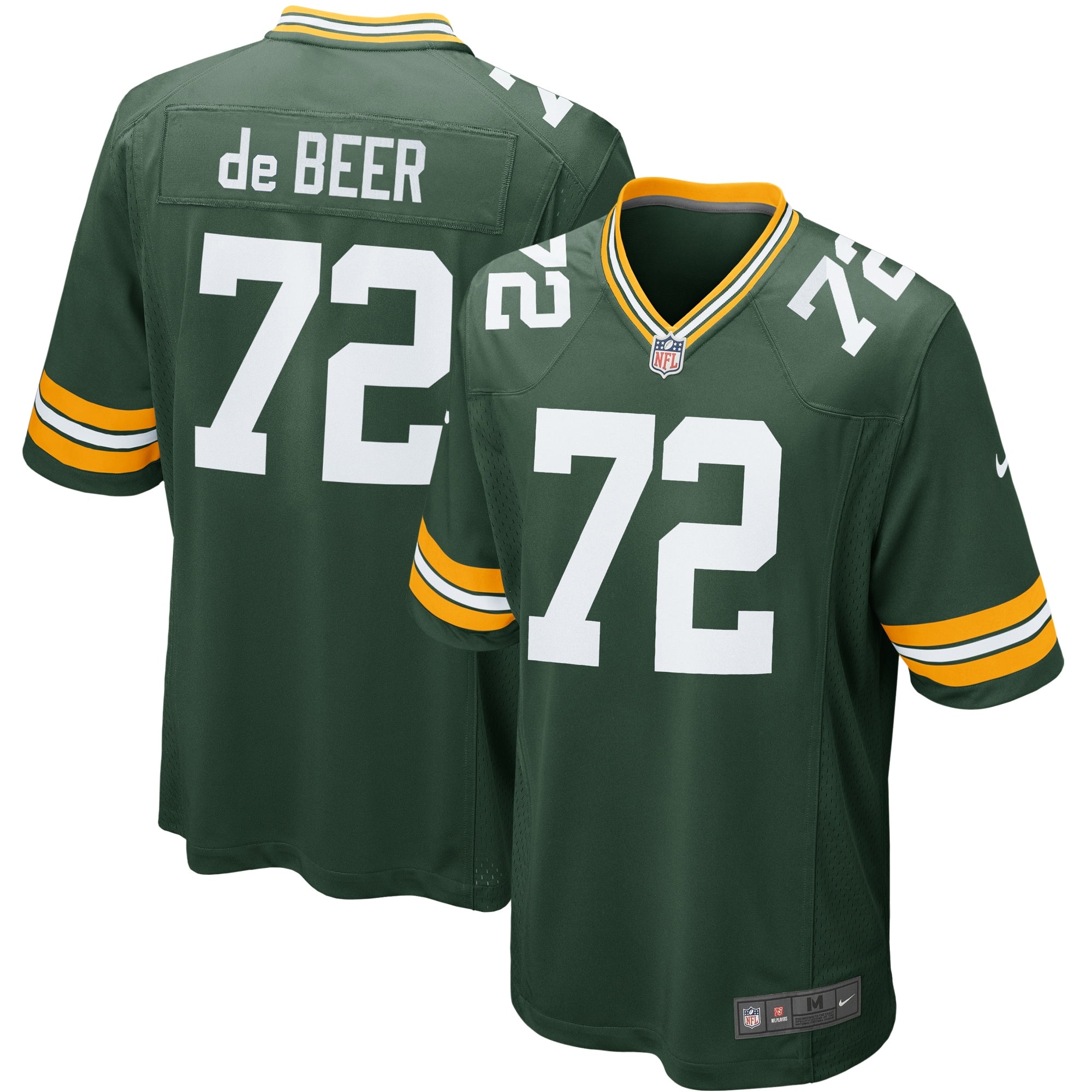 Gerhard de Beer Green Bay Packers Nike Youth Game Jersey   Green