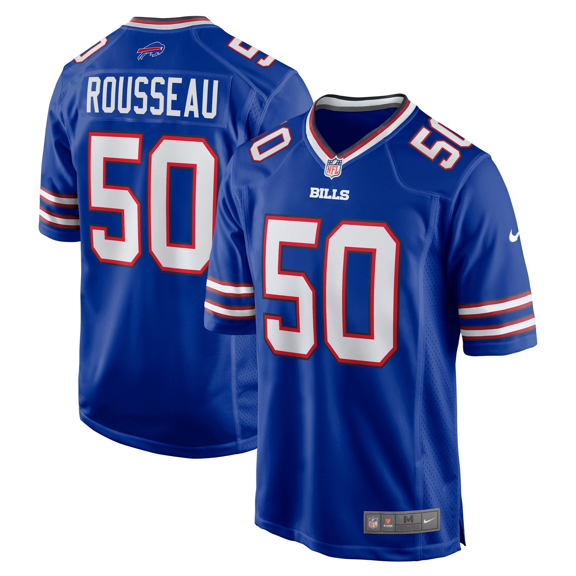 Gregory Rousseau Buffalo Bills Nike Game Player Jersey   Royal