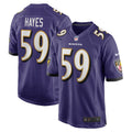 Men s Nike Daelin Hayes Purple Baltimore Ravens Game Jersey