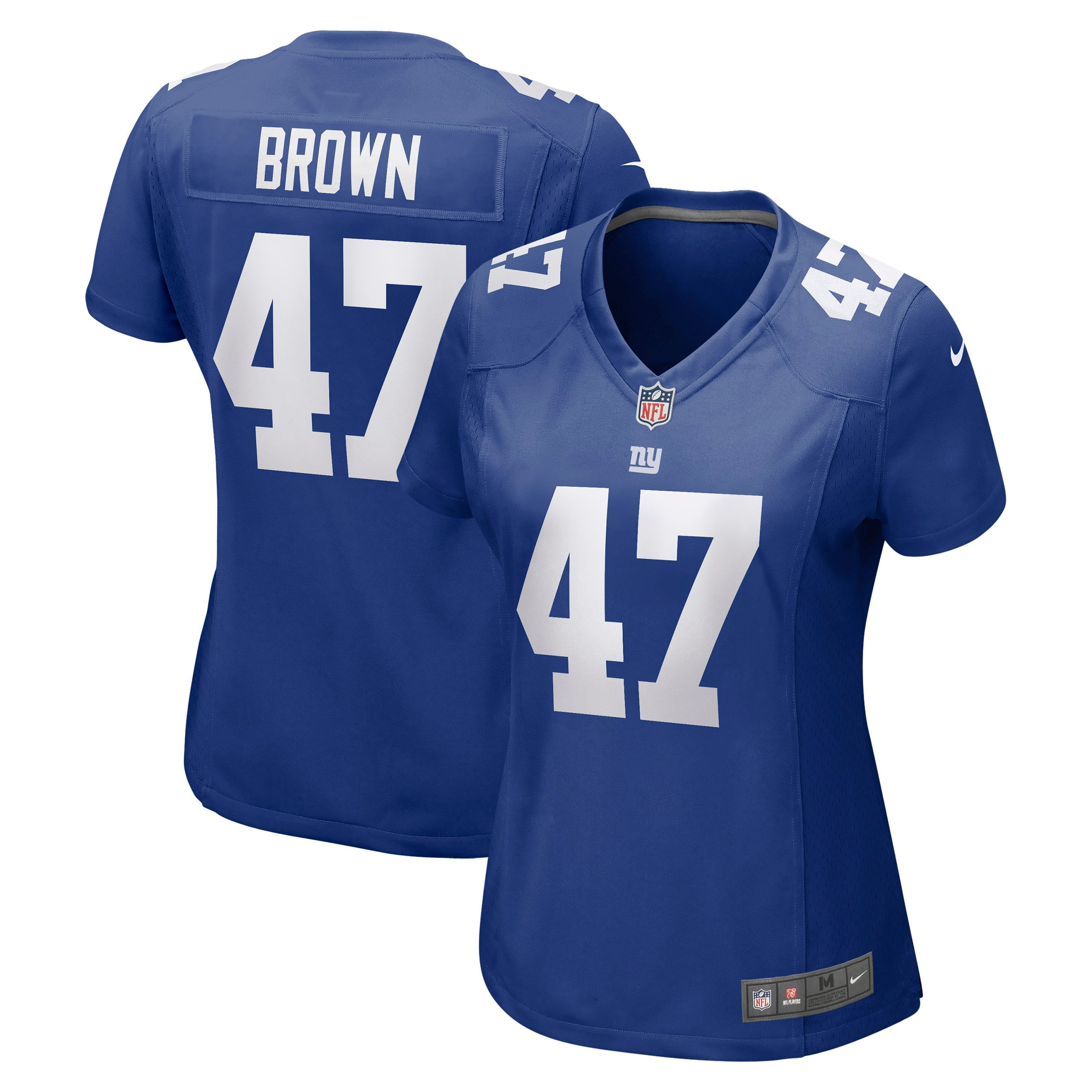 Women s Nike Cam Brown Royal New York Giants Game Jersey