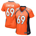 Women s Nike Tom Compton Orange Denver Broncos Game Player Jersey
