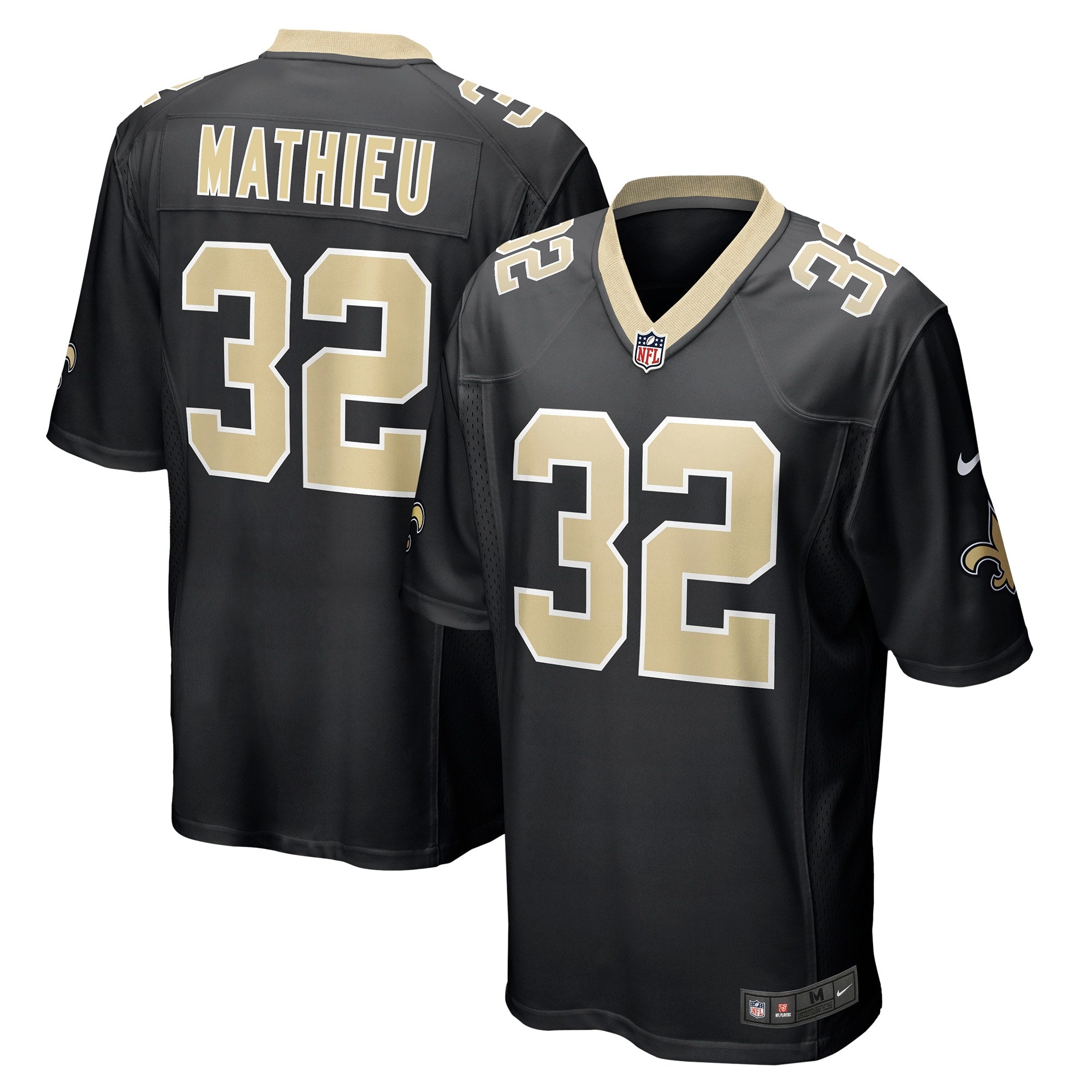 Tyrann Mathieu New Orleans Saints Nike Youth Game Jersey   Black
