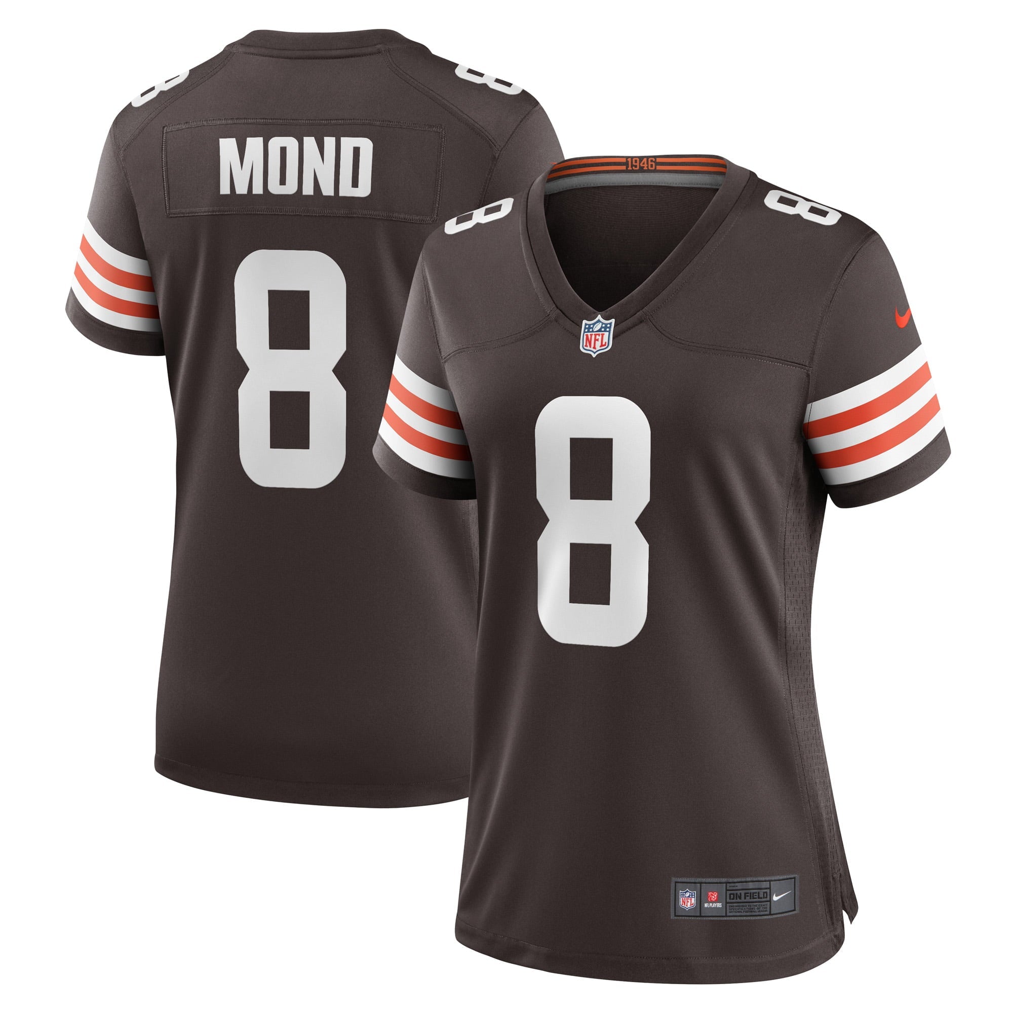 Women s Nike Kellen Mond Brown Cleveland Browns Game Player Jersey