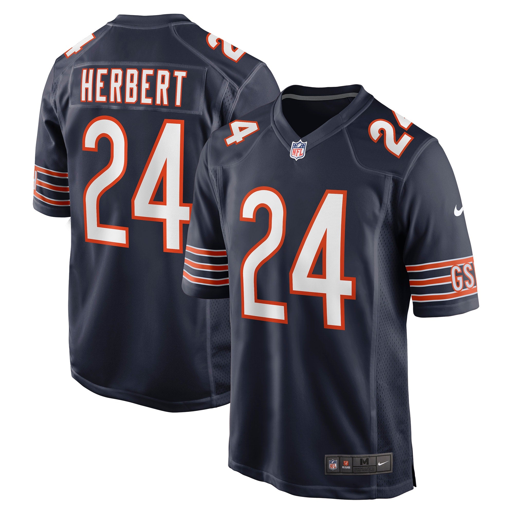 Khalil Herbert Chicago Bears Nike Game Jersey   Navy