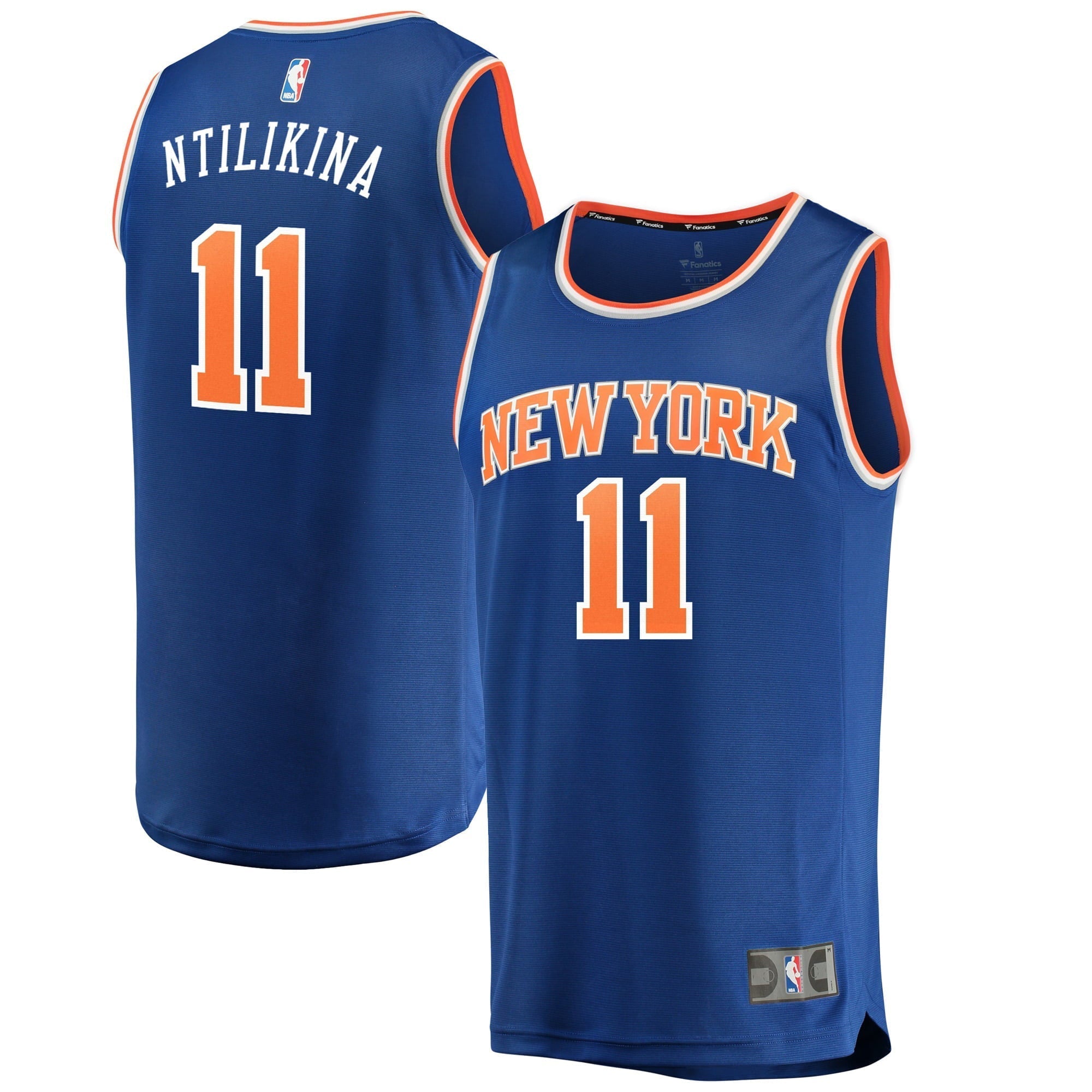 Youth Fanatics Branded Frank Ntilikina Royal New York Knicks Fast Break Replica Jersey - Icon Edition