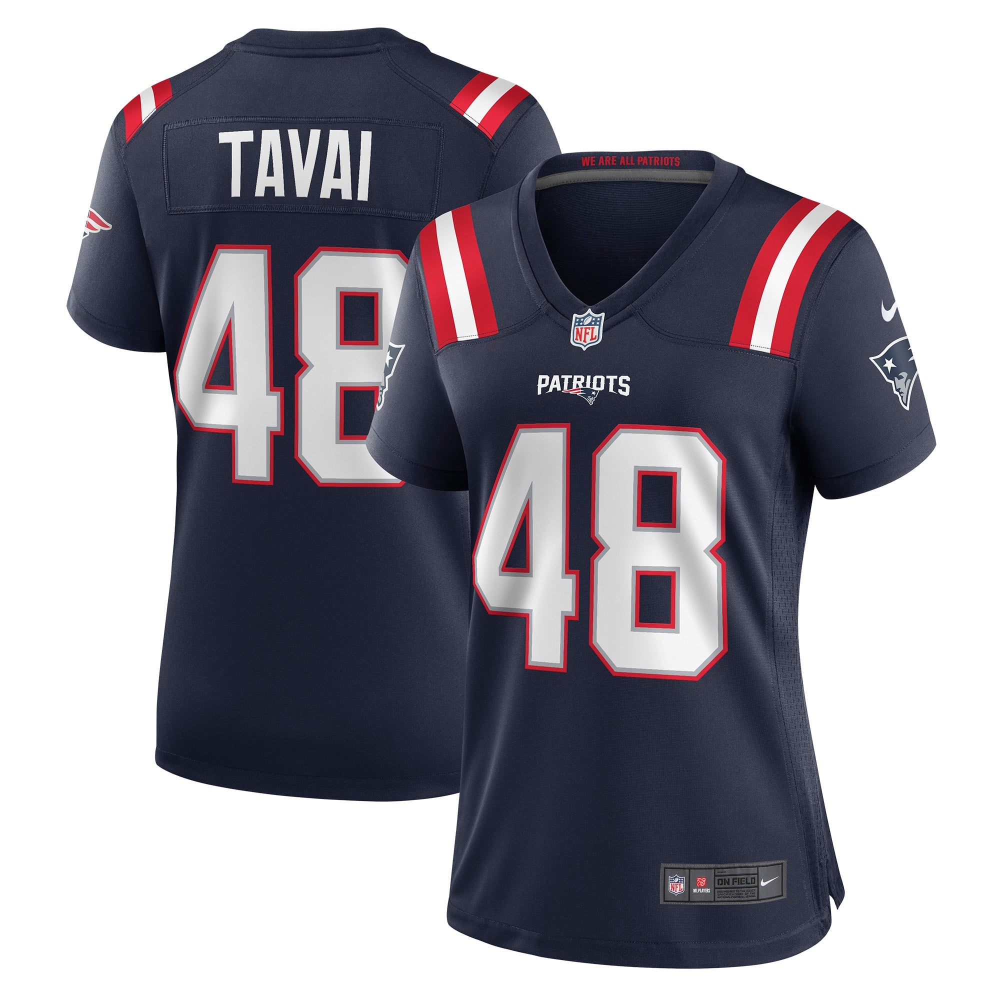 Jahlani Tavai New England Patriots Nike Women s Game Player Jersey   Navy