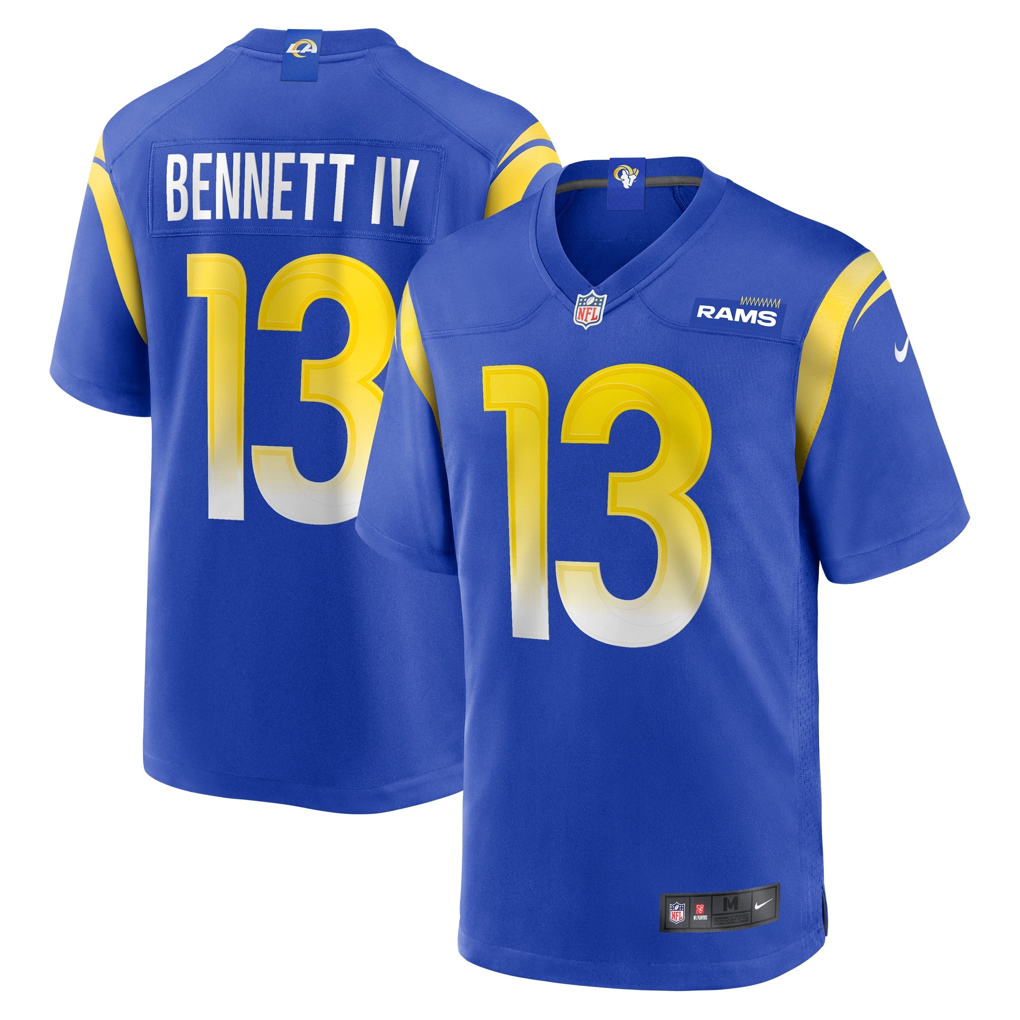 Stetson Bennett Los Angeles Rams Nike Team Game Jersey   Royal