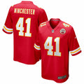 Men s Nike James Winchester Red Kansas City Chiefs Game Jersey