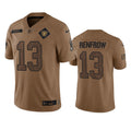 Men s Las Vegas Raiders Hunter Renfrow 2023 Brown Salute To Service Limited Stitched Jersey
