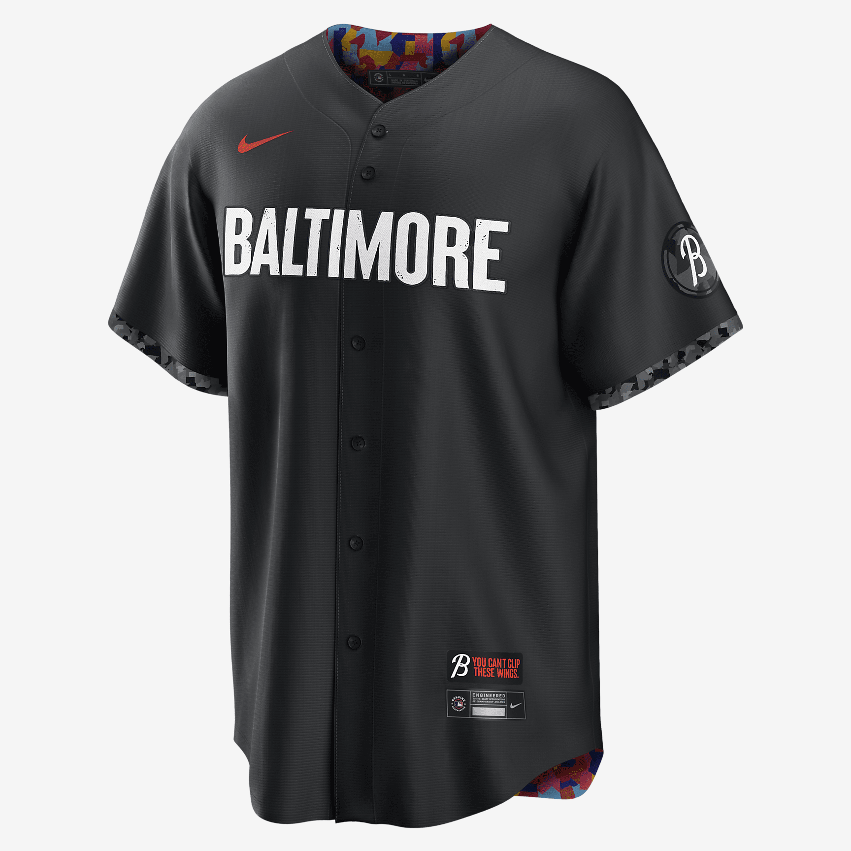MLB Baltimore Orioles City Connect (Cedric Mullins) Men's Replica Baseball Jersey - Black