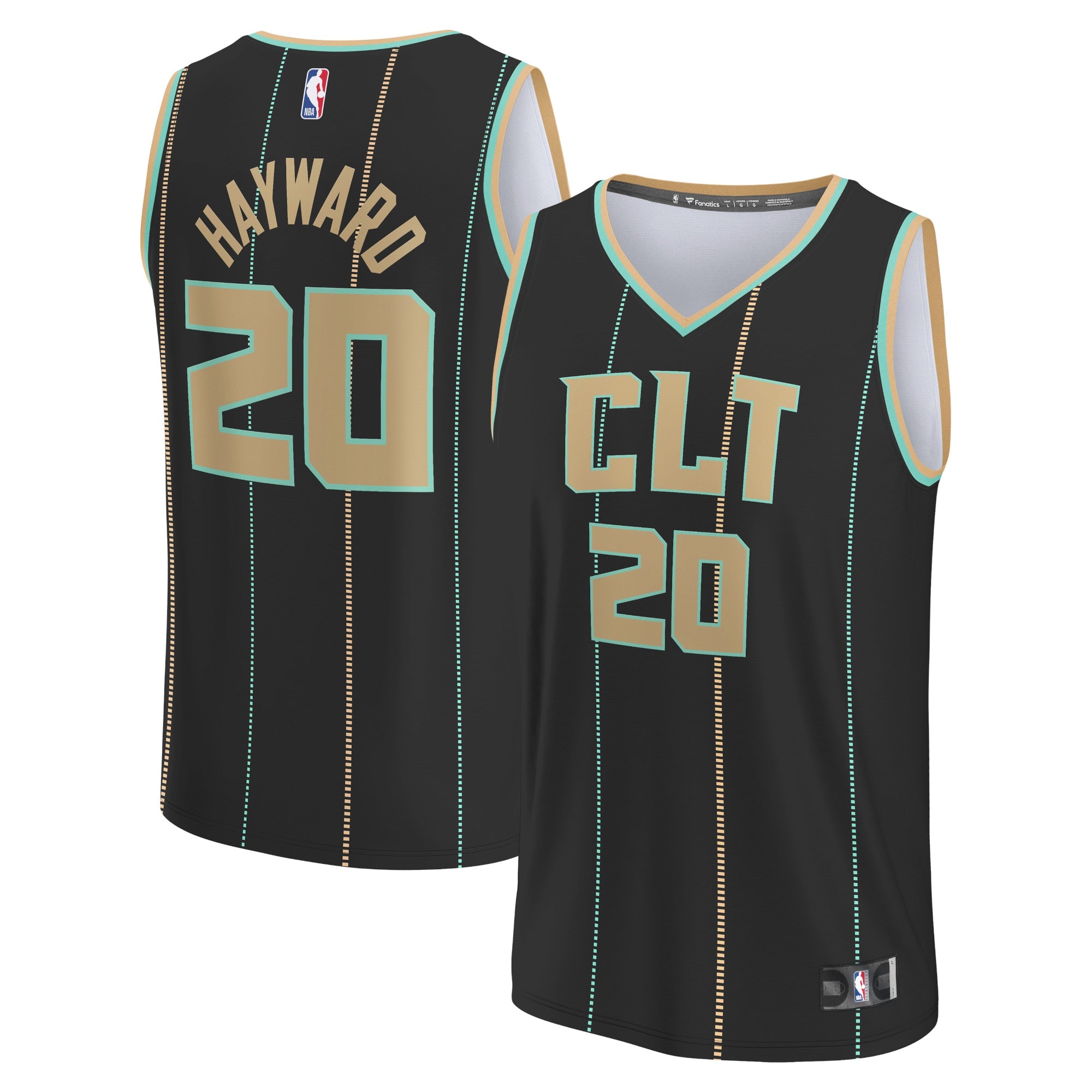 Gordon Hayward Charlotte Hornets Fanatics Branded 2022/23 Fastbreak Jersey - City Edition - Black