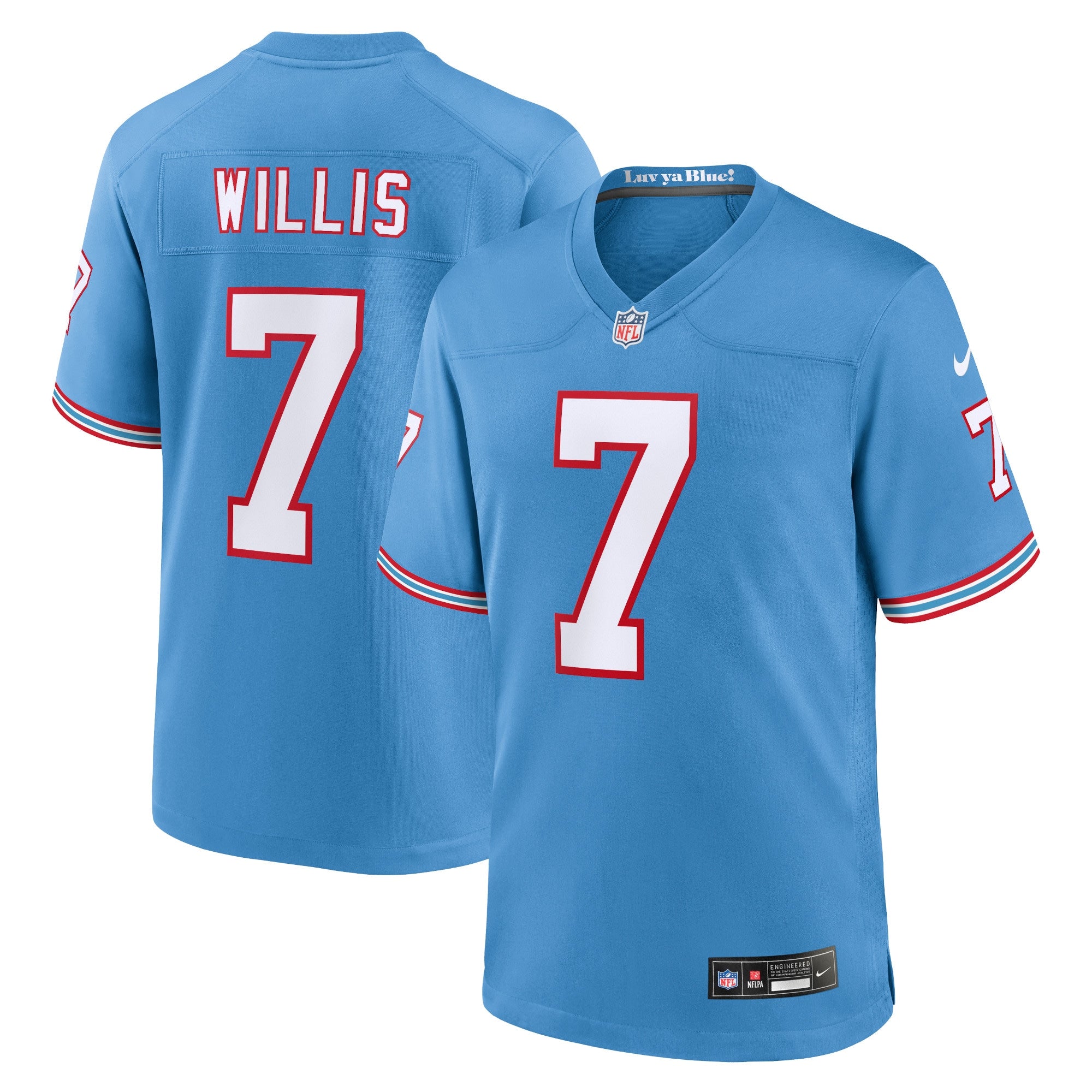 Malik Willis Tennessee Titans Nike Youth Game Jersey   Light Blue