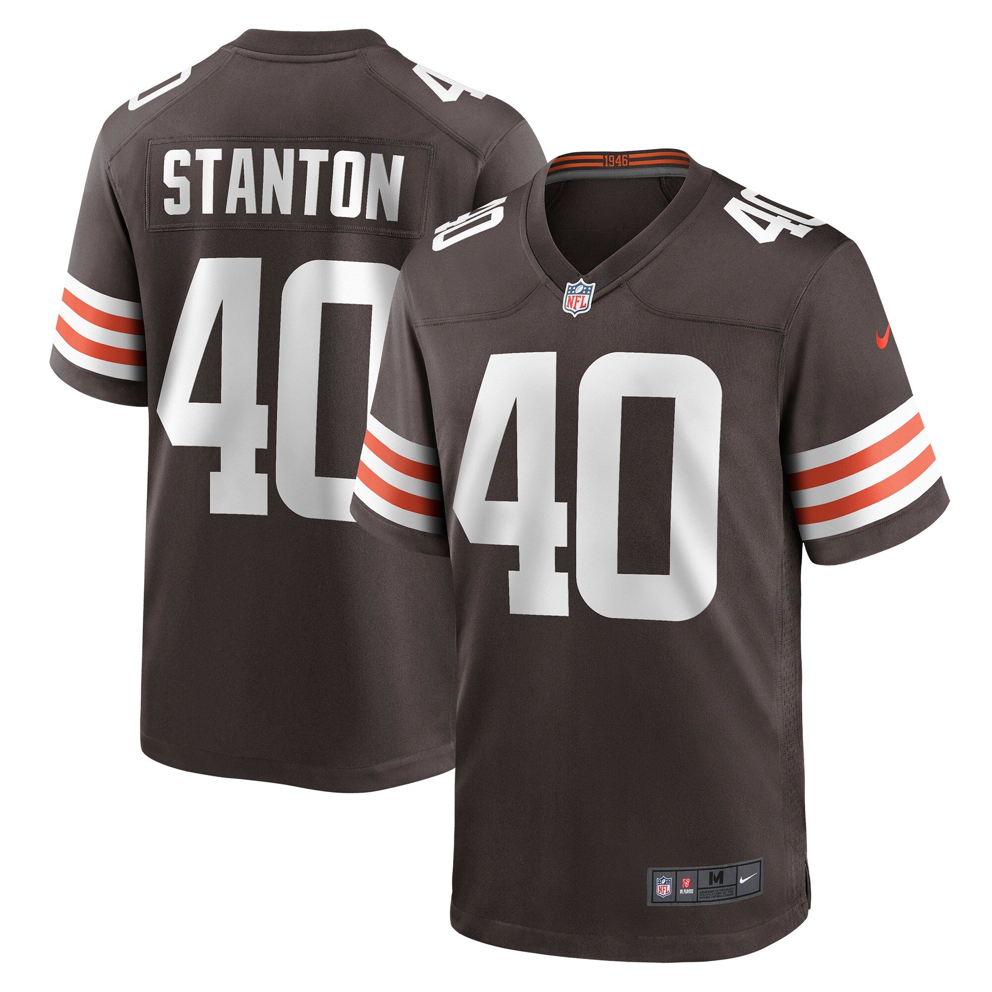 Johnny Stanton Cleveland Browns Nike Game Jersey   Brown