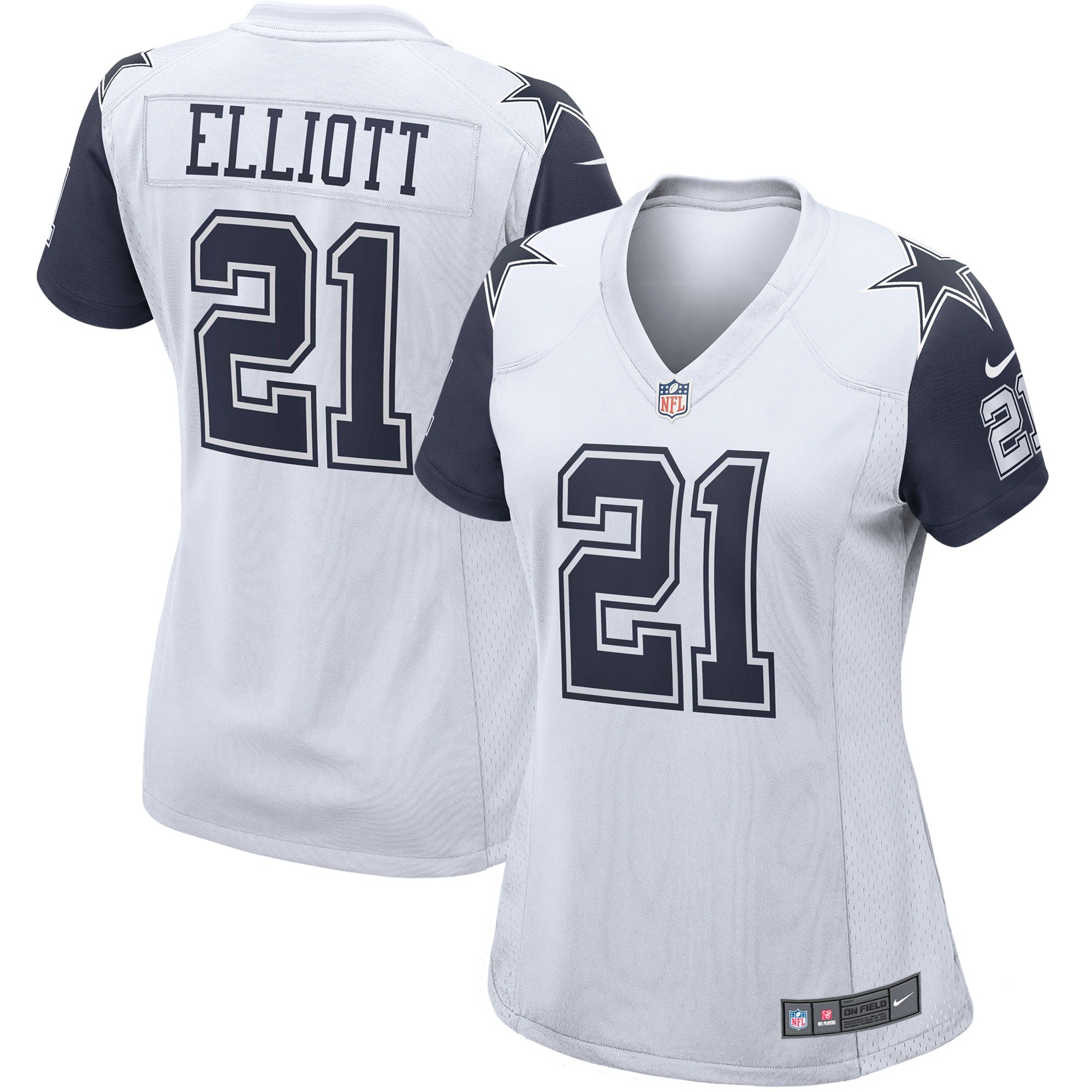 Ezekiel Elliott Dallas Cowboys Nike Women s Alternate Game Jersey   White