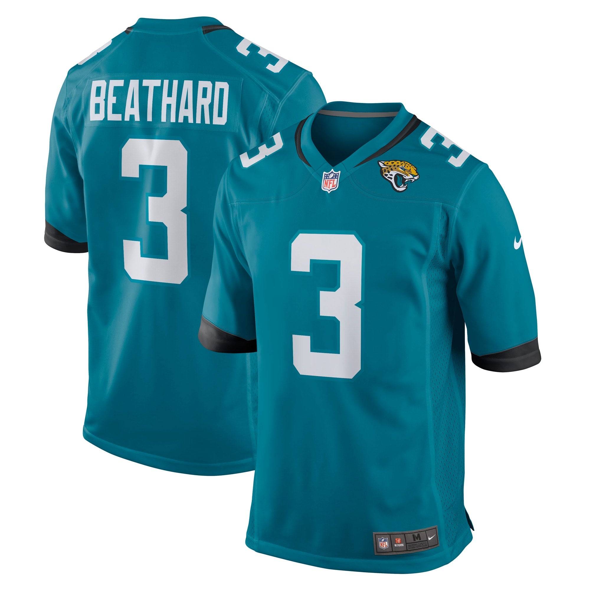 C.J. Beathard Jacksonville Jaguars Nike Game Jersey   Teal
