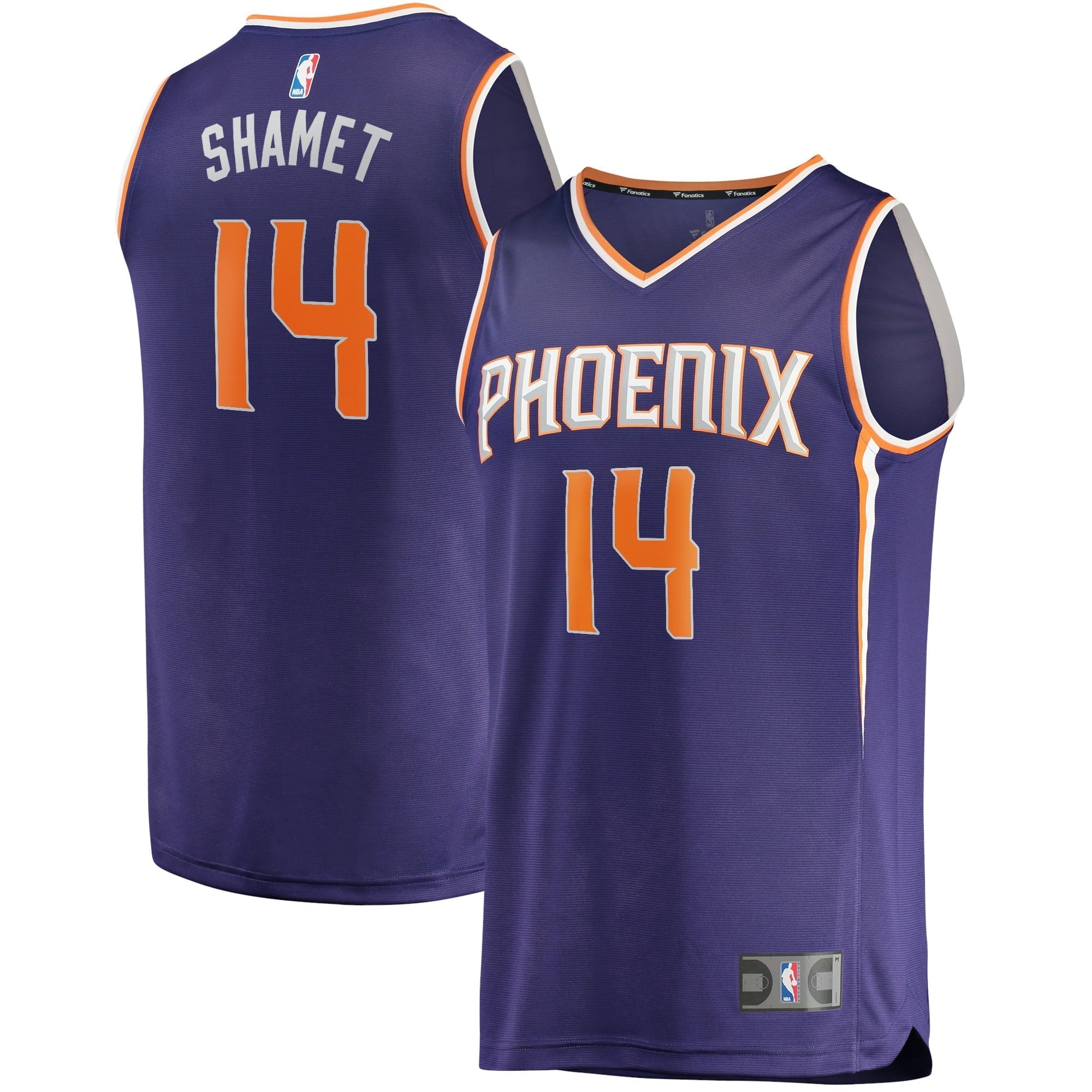 Men's Fanatics Branded Landry Shamet Purple Phoenix Suns 2021/22 Fast Break Replica Jersey - Icon Edition