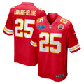 Clyde Edwards-Helaire Kansas City Chiefs Nike Super Bowl LVII Patch Game Jersey   Red
